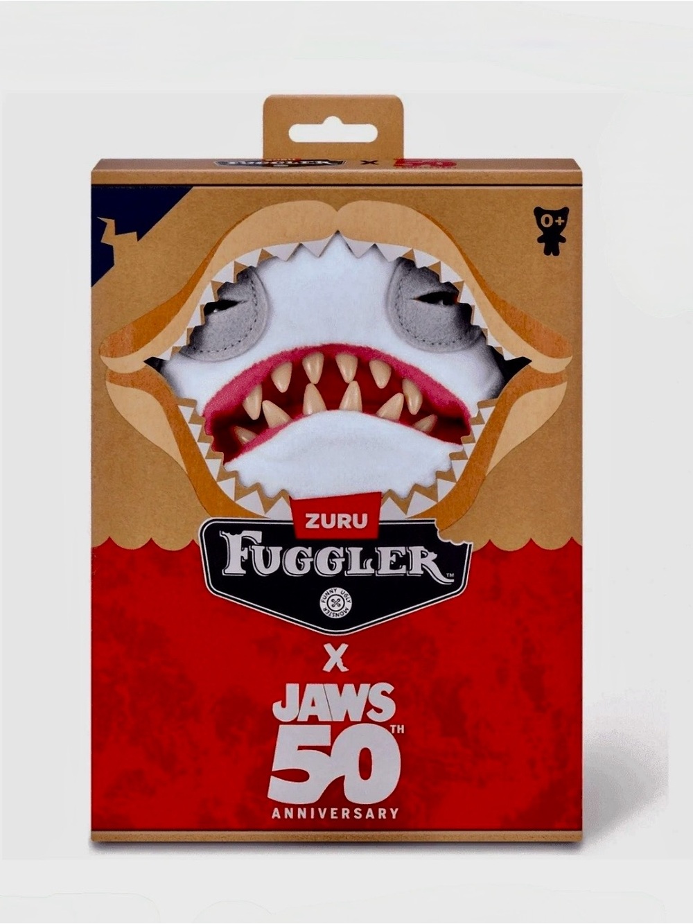 Zuru Fuggler x Jaws 50th Anniversary Plush in White & Red